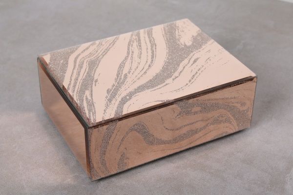 Сундучок Звездная пыль 20x6,5x15 см бронзовый