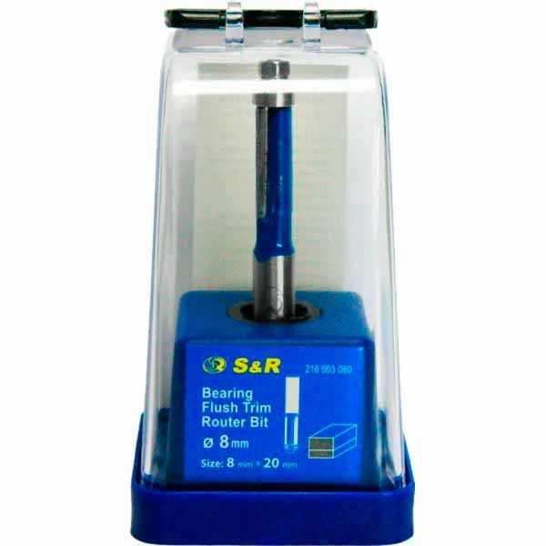 Фреза кромкова з підшипником циліндрична S&R 8 мм