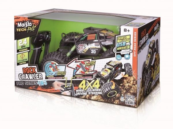 Машинка на р/у Maisto Rock Crawler Pro 81334 black