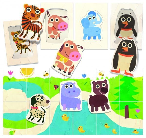 Пазл Headu Монтессори_Мир животных MU23813