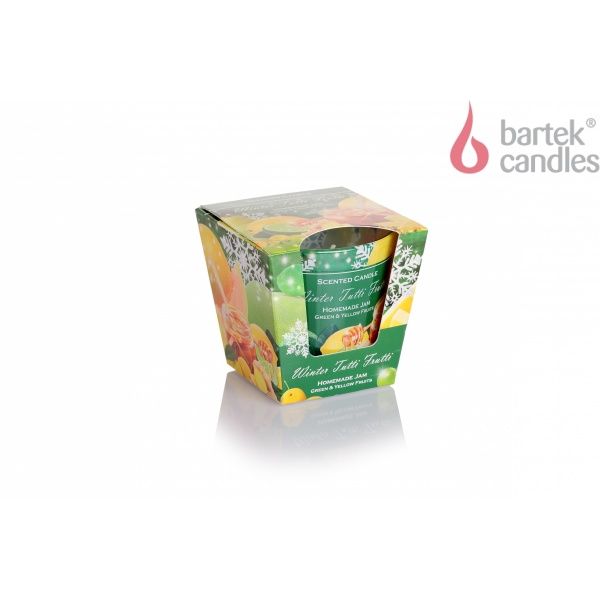 Свеча Зимняя тутти-фрутти (стекло 115 г) Bartek Candles