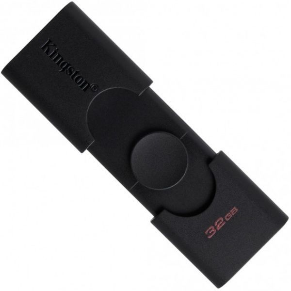 Флеш-пам'ять USB Kingston 32 ГБ USB 3.2 USB Type-C black (DTDE/32GB) 