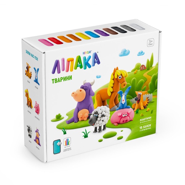 Набір для ліплення Lipaka Свійські тварини 15012-UA01