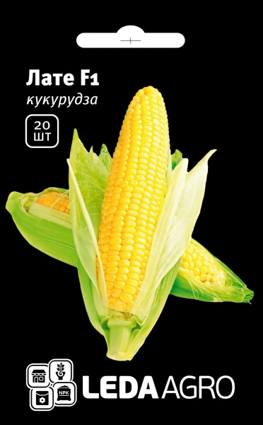 Семена LedaAgro кукуруза сахарная Лате F1 20 шт. (4820119797785)
