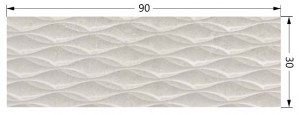 Плитка Cifre Норвей Ензо Айворі брілло 30x90 