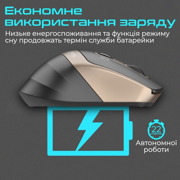 Миша Promate Samit Wireless gold (samit.gold) 