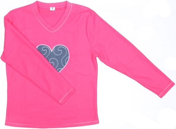 Костюм домашній жіночий флісовий Rose р. XS рожевий із синім 