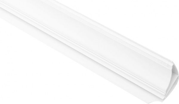 Профиль-плинтус ПВХ снежно-белый 3 м