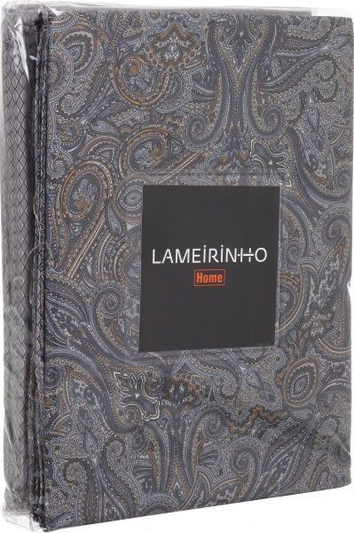Комплект постельного белья Ornamento 2 серый с коричневым Lameirinho 