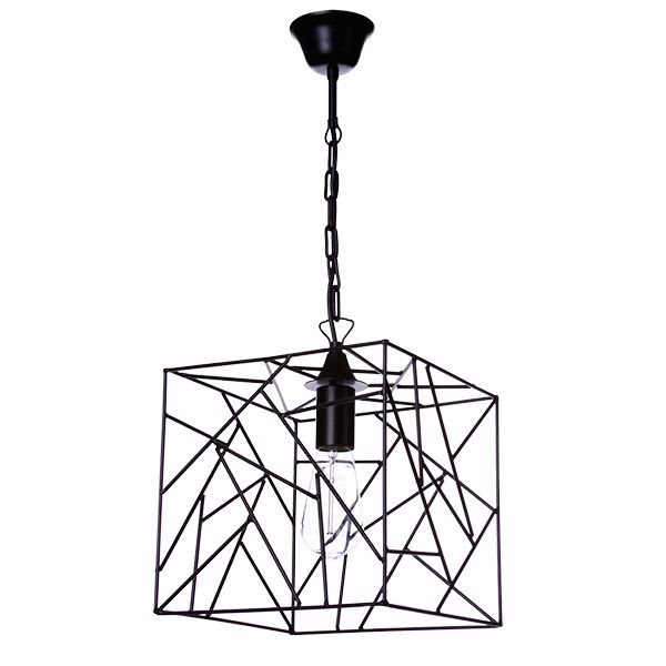 Підвіс Vitaluce 1x60 Вт E27 чорний V4134/1S 