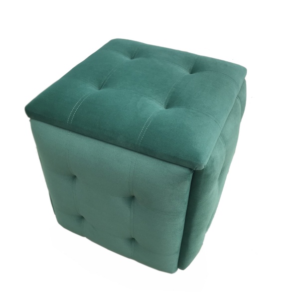 Пуф-трансформер 5 в 1 из велюра зеленый 