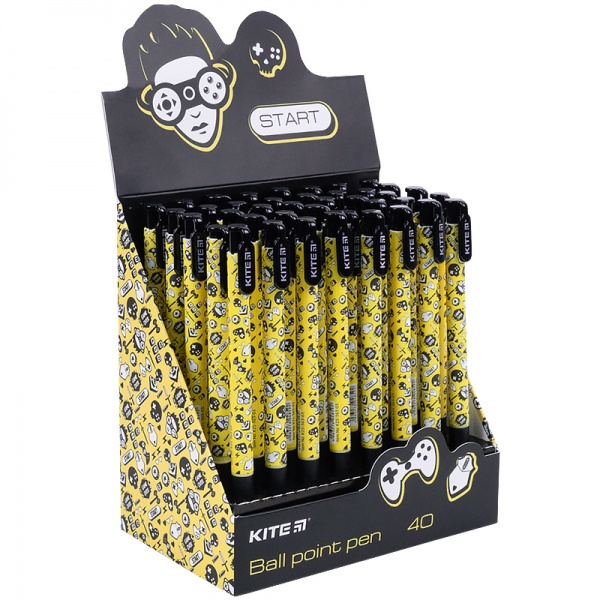 Ручка кулькова KITE Games синя K21-363-03 