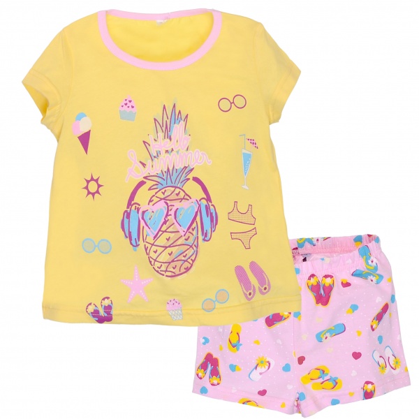 Пижама детская для девочек Татошка р.134 желтый 0101301плж 