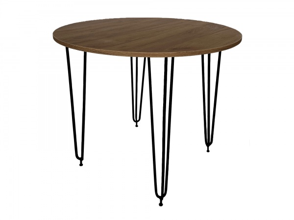 Стол Акрон 900x750 мм черный/дуб крафт золотой 