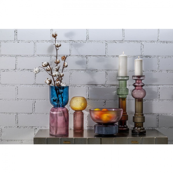 Свічник Marvelous Duo фіолетово-сірий 49 см KARE Design