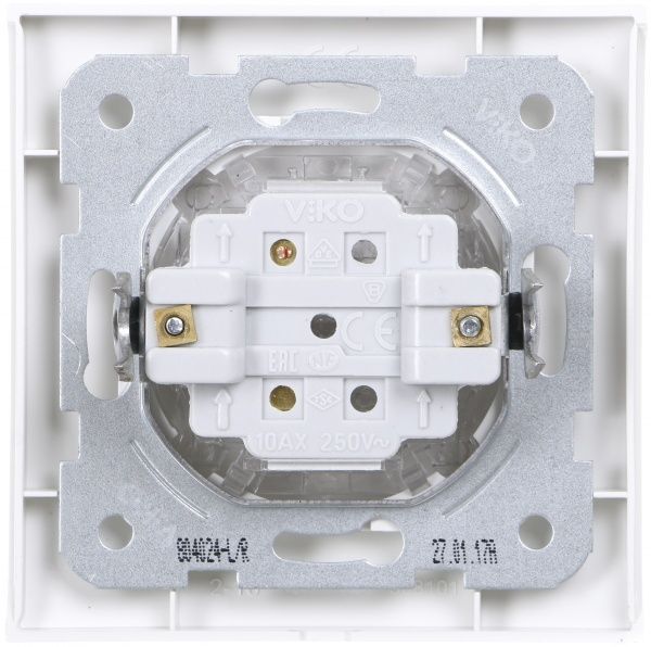 Кнопка автоматического дверного замка кнопочный одноклавишный Viko Linnera без подсветки 10 А 250В белый 90400006