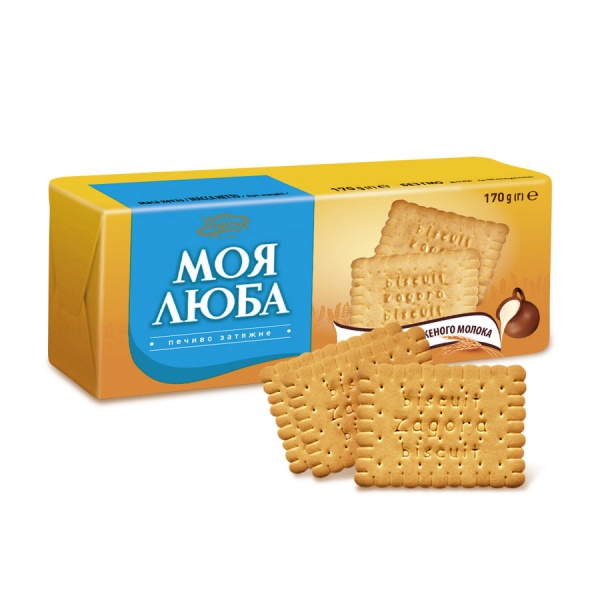 Печиво Загора Моя Люба з ароматом пряженого молока 170 г 