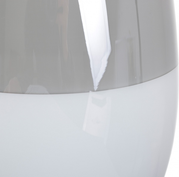 Ваза стеклянная Wrzesniak Glassworks Fin Bee 17-7229A 28 см Бело-серый 