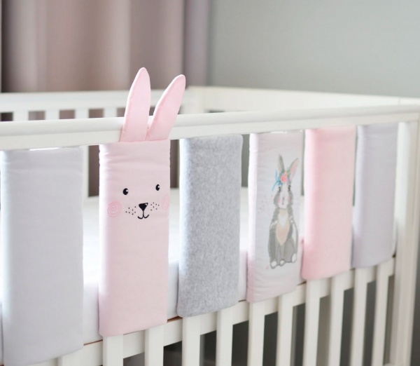 Захист на дитяче ліжко Summer Bunny pink Baby Veres в асортименті 