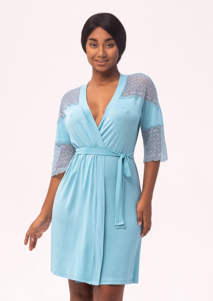 Халат домашний женский Roksana Josephine р. 50-52 голубой №1340/60415