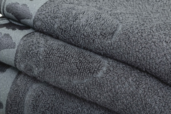 Рушник махровий Ginko 50x90 см сірий Texpol 