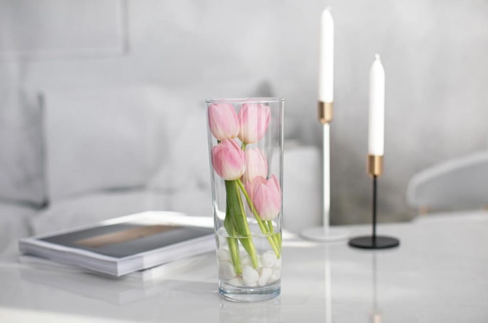 Ваза для цветов Trendglass Lista 23 см прозрачная 38017