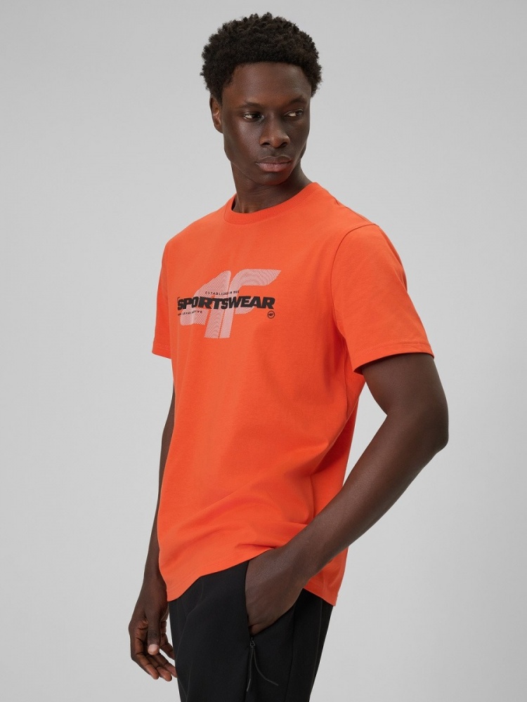 Футболка 4F 4FWSS26TTSHM2666-70S р.S оранжевый