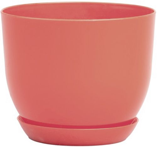 Горшок Оранжерея для цветов «Классик» круглый 1л лососевый 