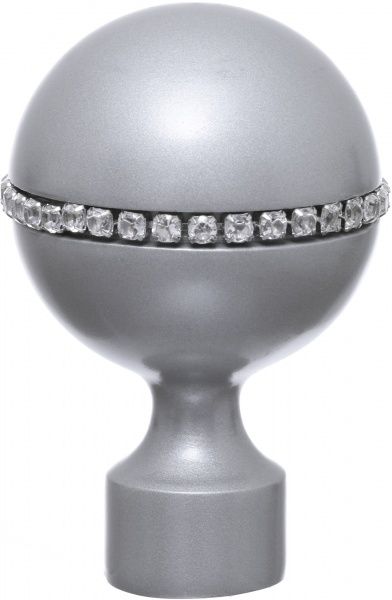 Наконечник Gardinia Ally Орбіта набірний d19 мм матове срібло 1 шт. 