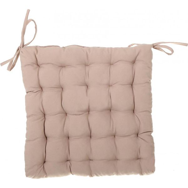 Подушка на стул стеганая Indigo Gabi 38х38х5 см бежевая