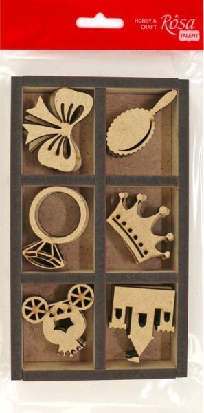 Набор заготовок Для девочек 15,5х2,5х9,5 см 18 шт. Rosa Talent 