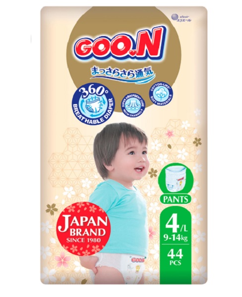 Підгузки-трусики Goo.N Premium Soft для дітей L 9-14 кг 44 шт.