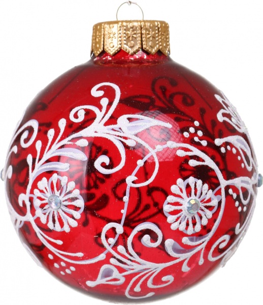 Куля новорічна Декор-престиж d 100 мм в асортименті