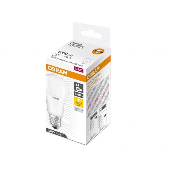 Лампа світлодіодна Osram Classic Промо 14 Вт A60 матова E27 220 В 3000 К LED CLA 14W/830 