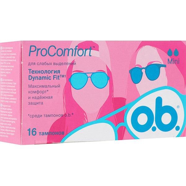 Тампоны гигиенические o.b. ProComfort mini 16 шт.