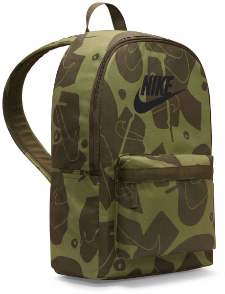 Рюкзак Nike Heritage Swoosh DQ5754-222 25 л зелено-оливковыйс рисунком