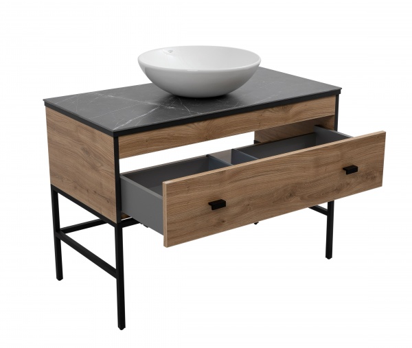 Тумба со столешницей и умывальником Aqua Rodos Лион 100