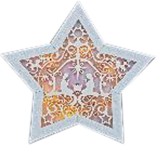 Украшение новогоднее Звездочка со звоночком 20 см золотой 1220230