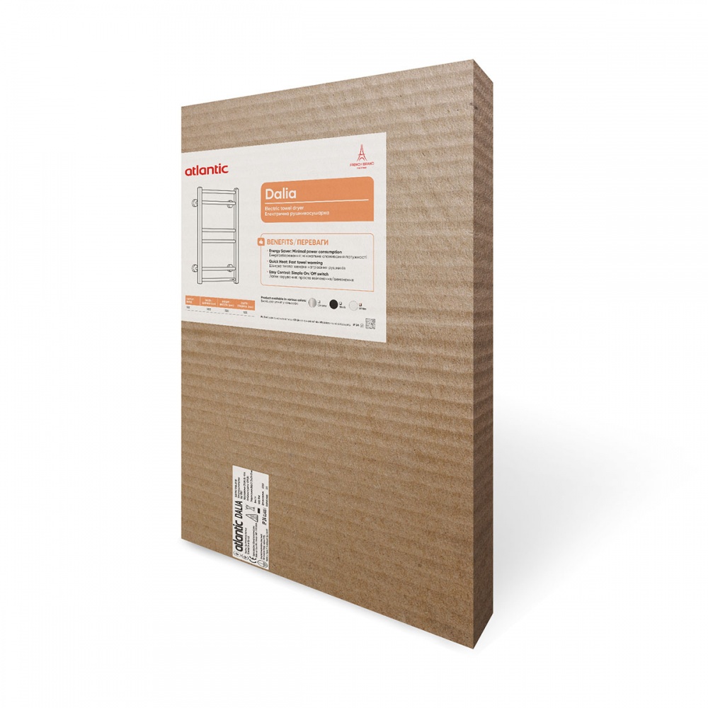 Рушникосушарка електрична Atlantic Dalia біла 720х500х105мм 100 Вт