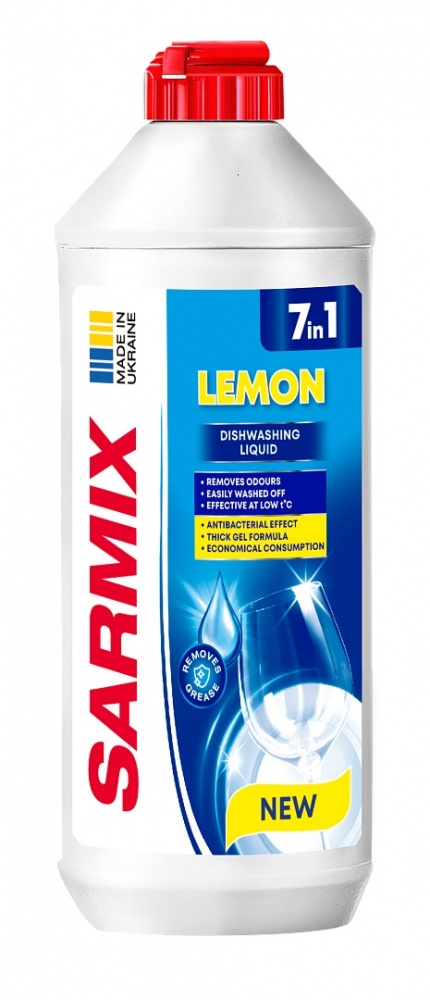 Средство для мытья посуды 7 в 1 Лимон 0,9л