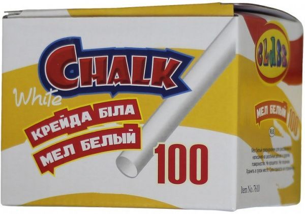 Крейда біла кругла 100 шт. 7610 CLASS