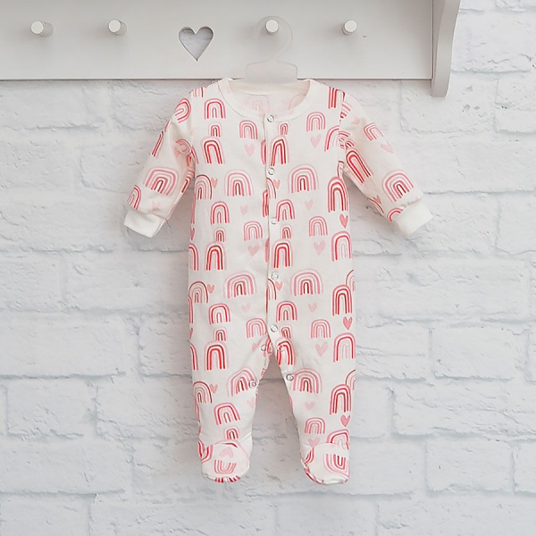 Человечек для девочки Blanka Радуга р.68 бежевый 110169 