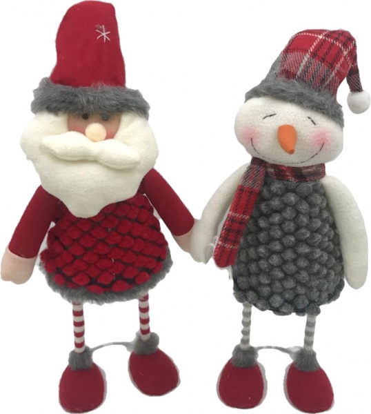 Мягкая игрушка новогодние персонажи в ассортименте AH190111ABC-1 41 см 