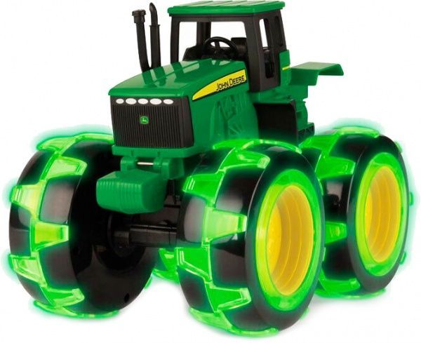 Трактор Tomy John Deere Monster Treads с большими колесами которые светятся 46434B 1:24