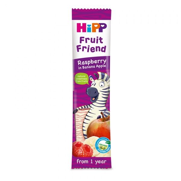 Батончик Hipp органический фруктово-злаковый Малина-Банан-Яблоко 23 г