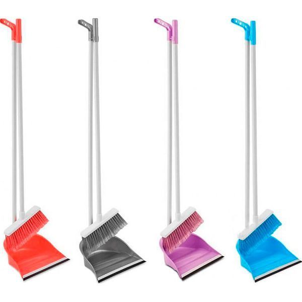 Совок + щетка Гривня Петрівна с длинной ручкой F176 в ассортименте 