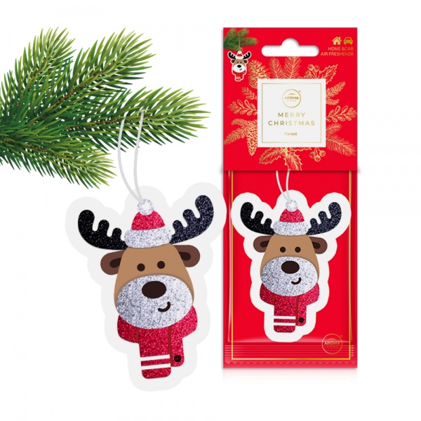 Ароматичне саше Aroma Home Північний олень Xmass Cellulose червоний 