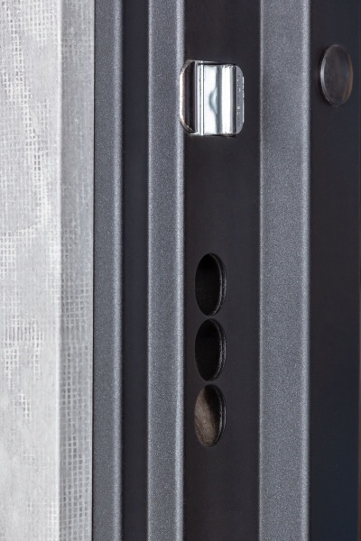 Дверь входная Булат К-8 (квадро) 540/249 wavestone grey / белый супермат 2050x950 мм правая