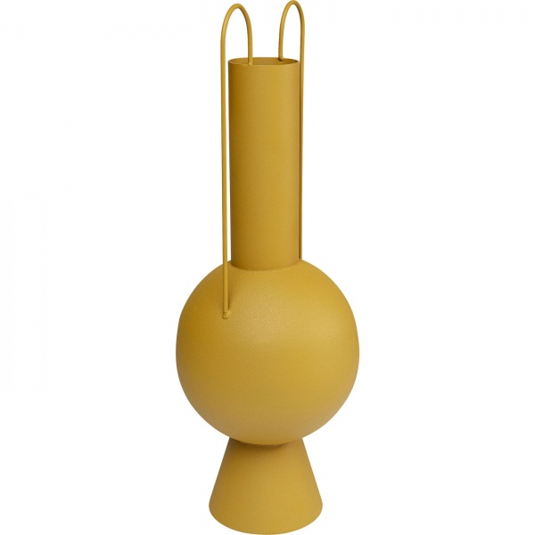 Ваза KARE Design Curvo 58 см желтая 