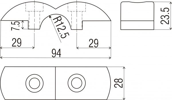 Держатель стекла или ДСП R-7A